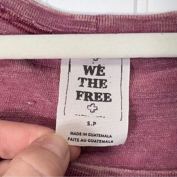 We The Free oversized T-Shirt Raw Hem distressed Detail Size small - Picture 16 of 16